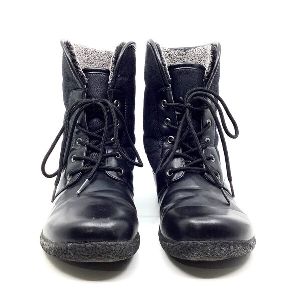 Wanderlust women's black winter laceup boots - Picture 3 of 6